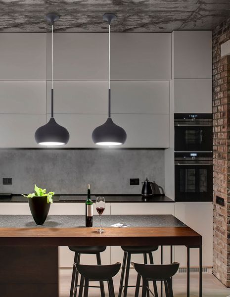 Nova Luce CIOTO Pendelleuchte E14 Schwarz 130x20cm dimmbar 5704803