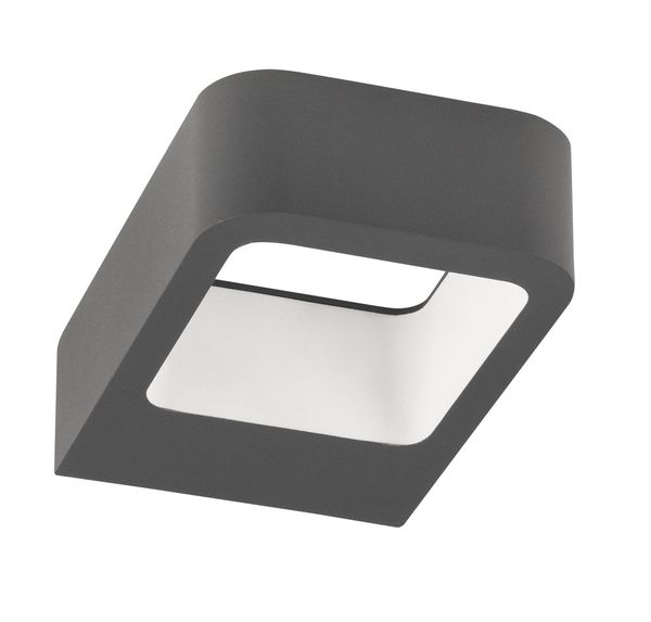 Nova Luce ACQUA LED Wandleuchte Grau 5W IP54 Warmweiss 12x18x5cm 713312