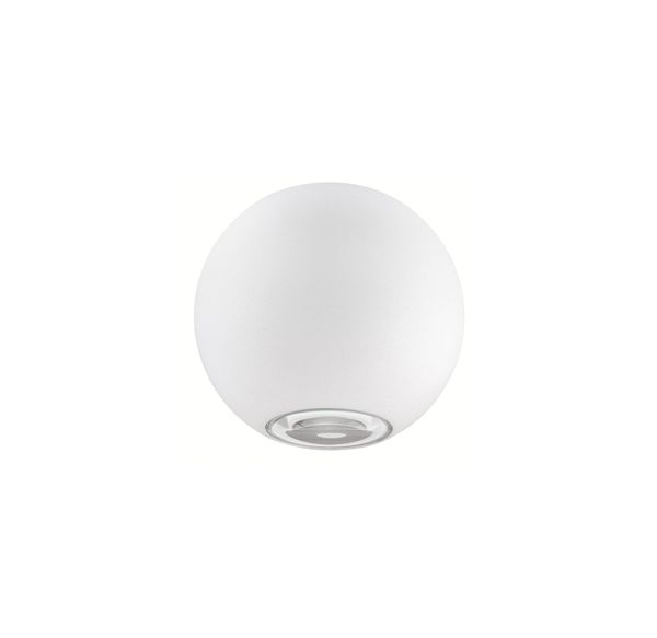 Nova Luce COMO LED Wandleuchte Weiß 2x5W IP54 Warmweiss 11x11x8,5cm 726217