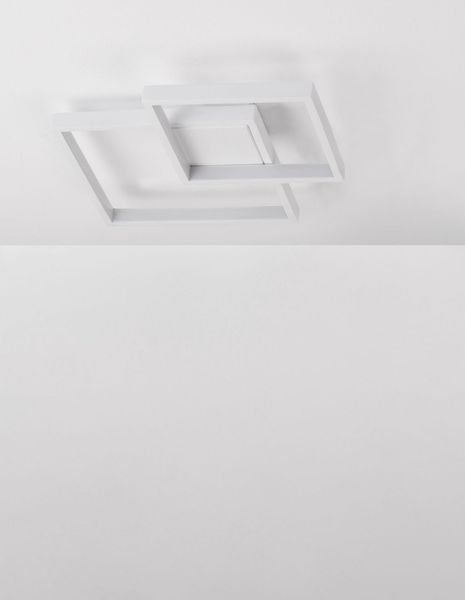 Nova Luce BILBAO LED Deckenleuchte Weiß 25W Warmweiss 46x46x6,5cm 8160162