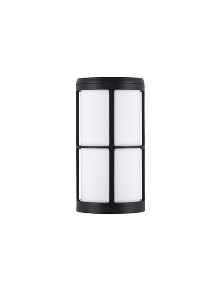 Nova Luce STONE Wandleuchte E27 Schwarz 12W IP54 12x15x23cm 9002851
