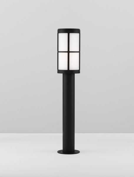 Nova Luce STONE Wegeleuchte E27 Schwarz 12W IP54 12x12x65cm 9002860