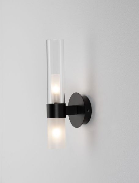 Nova Luce CENTURY Wandleuchte G9 2-fach Schwarz 10x11x31cm dimmbar 9006054