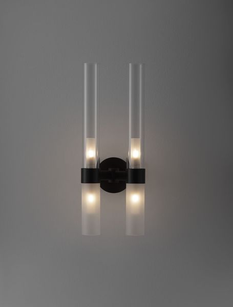 Nova Luce CENTURY Wandleuchte G9 4-fach Schwarz 17,5x15x46,5cm dimmbar 9006055