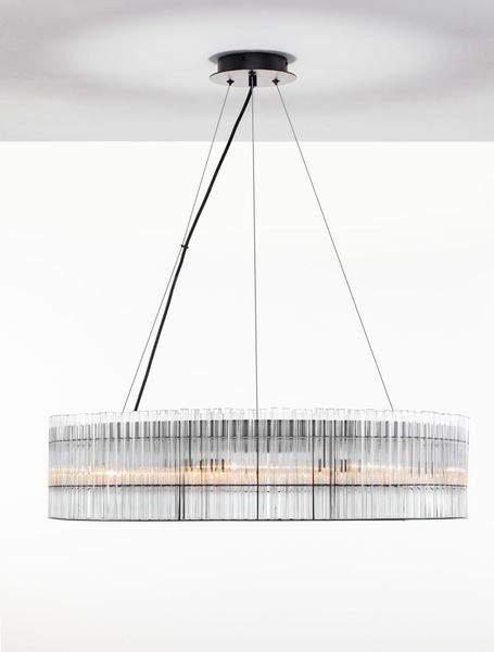 Nova Luce BAROK Pendelleuchte G9 9-fach Schwarz 210x70cm dimmbar 9006056