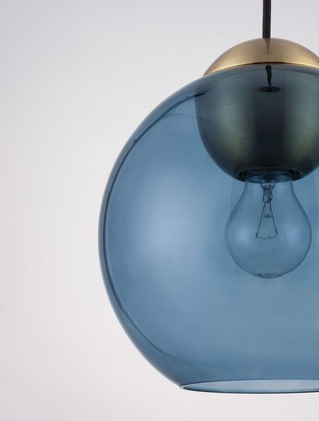 Nova Luce MIDORI Pendelleuchte E27 Gold Blau 182,5x24cm dimmbar 9009240