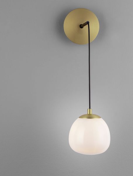 Nova Luce THE EGG Wandleuchte G9 Gold 13x20x40cm dimmbar 9009262