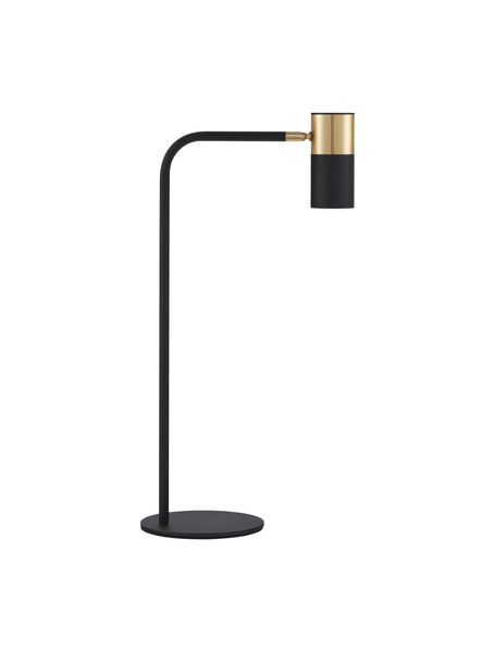 Nova Luce PONGO Tischleuchte GU10 Schwarz 55x16cm dimmbar 9010225