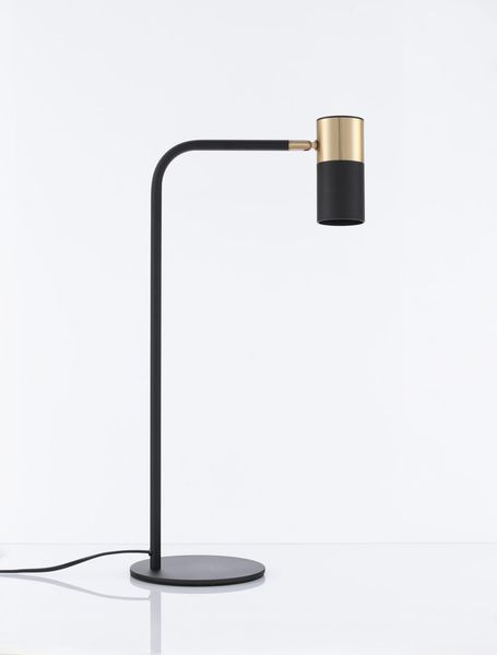 Nova Luce PONGO Tischleuchte GU10 Schwarz 55x16cm dimmbar 9010225