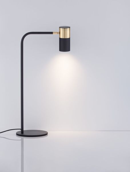 Nova Luce PONGO Tischleuchte GU10 Schwarz 55x16cm dimmbar 9010225