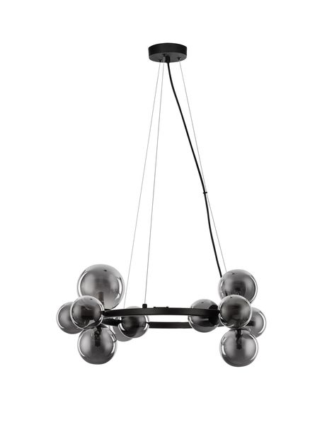 Nova Luce ODILLIA Pendelleuchte G9 11-fach Schwarz 120x65cm dimmbar 9028855