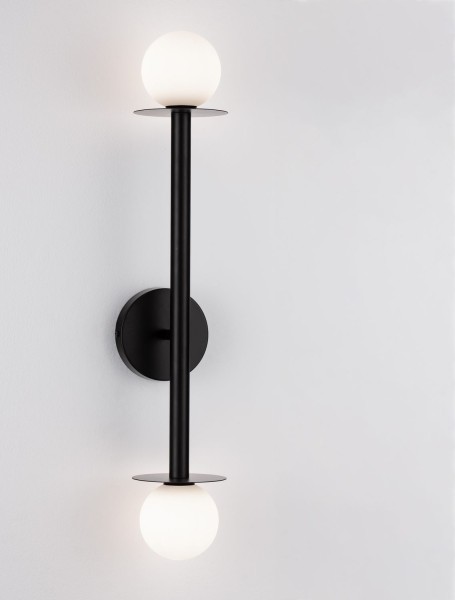 Nova Luce PIELO Wandleuchte G9 2-fach Schwarz 12x14x67cm dimmbar 9043317