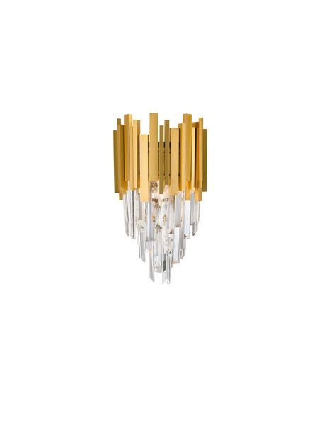 Nova Luce GRANE Wandleuchte E14 2-fach Gold 25x15,5x35cm dimmbar 9050100