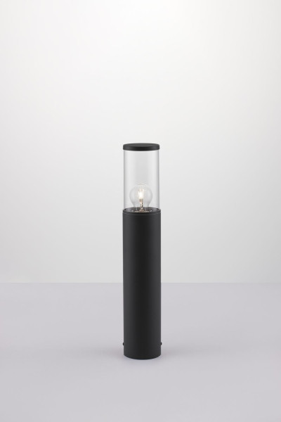 Nova Luce ZOSIA Pollerleuchte E27 Grau 12W IP65 9x9x50cm dimmbar 9060182