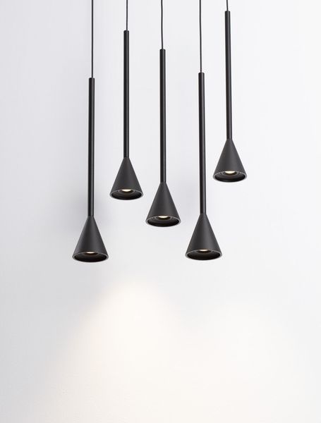 Nova Luce NET LED Pendelleuchte Schwarz 27W Warmweiss 150x35,5cm dimmbar 9060219