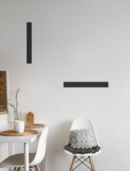 Nova Luce SELINE LED Wandleuchte Schwarz 20W Warmweiss 60x2,7x7,5cm 9060613