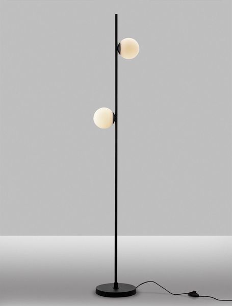 Nova Luce NUVOLE LED Stehlampe Schwarz 16W Warmweiss 28,5x25x169,5cm 9061437