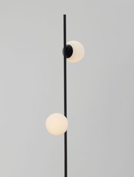 Nova Luce NUVOLE LED Stehlampe Schwarz 16W Warmweiss 28,5x25x169,5cm 9061437