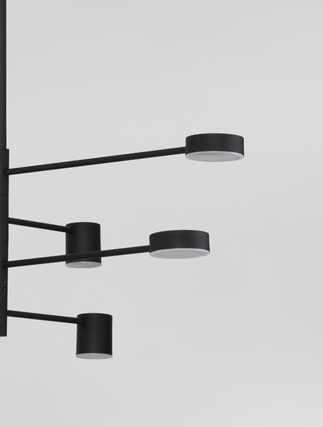 Nova Luce NORDIK LED Pendelleuchte Schwarz 40W Warmweiss 100x100cm dimmbar 9080122