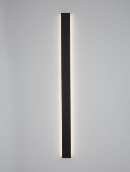 Nova Luce SELINE LED Wandleuchte Schwarz 44W Warmweiss 120x2,7x7,5cm 9081400