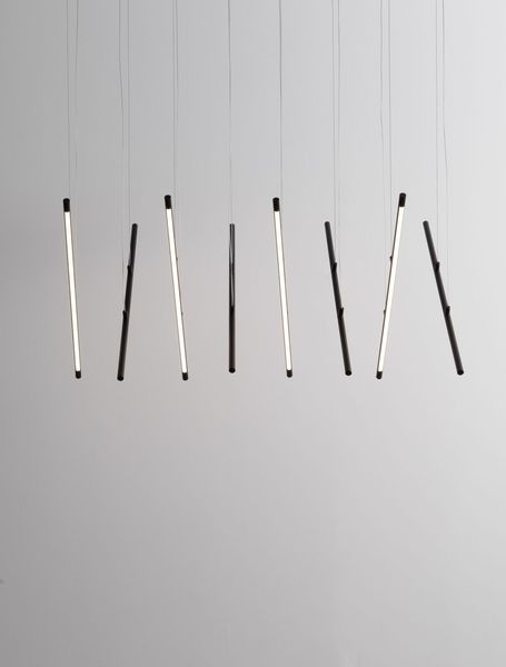 Nova Luce ELETTRA LED Pendelleuchte Schwarz 60W Warmweiss 100x51x120cm dimmbar 9081803