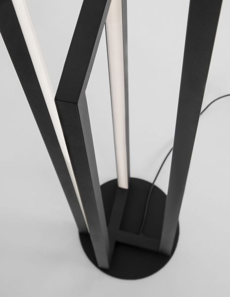 Nova Luce ZESIRO LED Stehlampe Schwarz 28W Warmweiss 19x19x122cm dimmbar 9086011