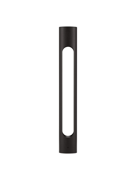 Nova Luce ELLERY LED Wegeleuchte Schwarz 12W IP65 Warmweiss 8x8x60cm 9100917