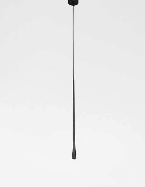 Nova Luce GOCCIO LED Pendelleuchte Schwarz 6W Warmweiss 160x3cm 9102591