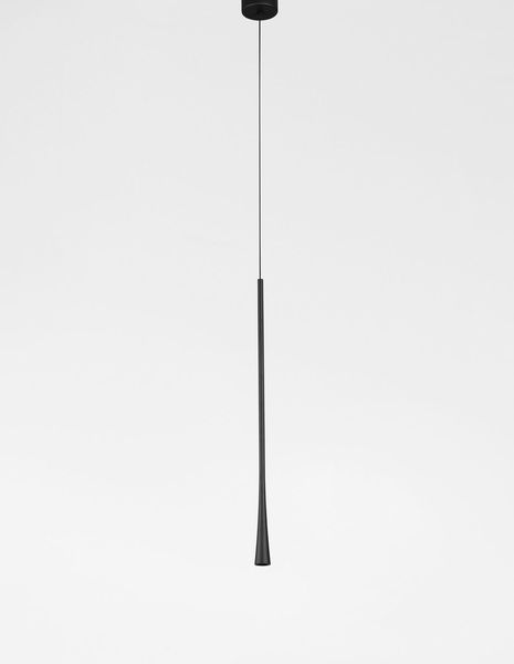 Nova Luce GOCCIO LED Pendelleuchte Schwarz 6W Warmweiss 160x3cm 9102591