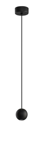 Nova Luce NOCCI LED Pendelleuchte Schwarz 4W Warmweiss 158x5cm 9103212