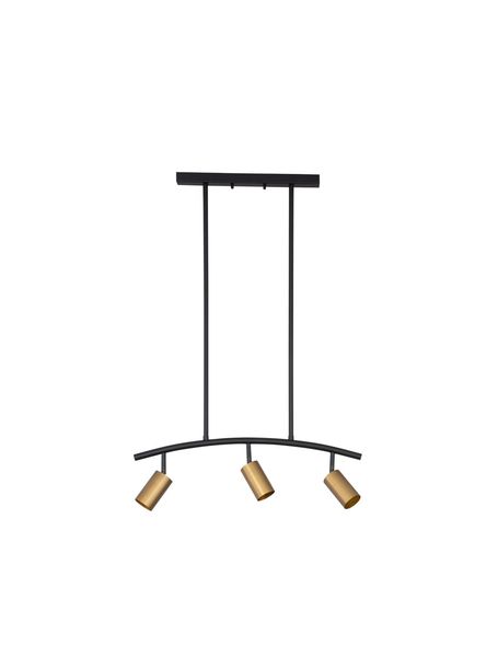Nova Luce POGNO Pendelleuchte GU10 3-fach Schwarz 72,2x10x90cm dimmbar 9111456
