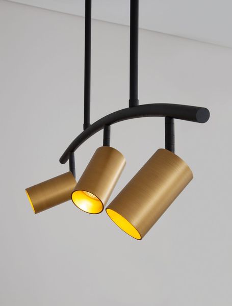 Nova Luce POGNO Pendelleuchte GU10 3-fach Schwarz 72,2x10x90cm dimmbar 9111456