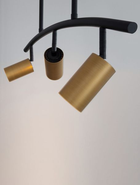 Nova Luce POGNO Pendelleuchte GU10 3-fach Schwarz 72,2x10x90cm dimmbar 9111456
