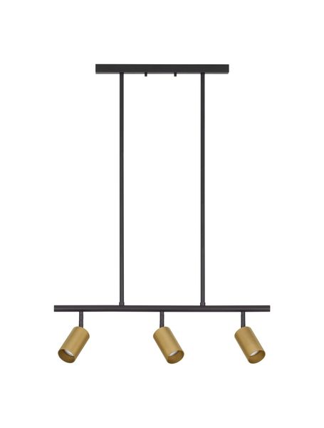 Nova Luce POGNO Pendelleuchte GU10 3-fach Schwarz 72x10x87,5cm dimmbar 9111458
