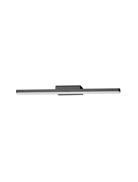 Nova Luce NYX LED Wandleuchte Grau 12W IP44 Warmweiss 45x9,5x3cm 9136172