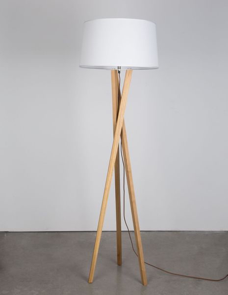 Nova Luce SALINO Stehlampe E27 Naturholz 160x50cm 9145061