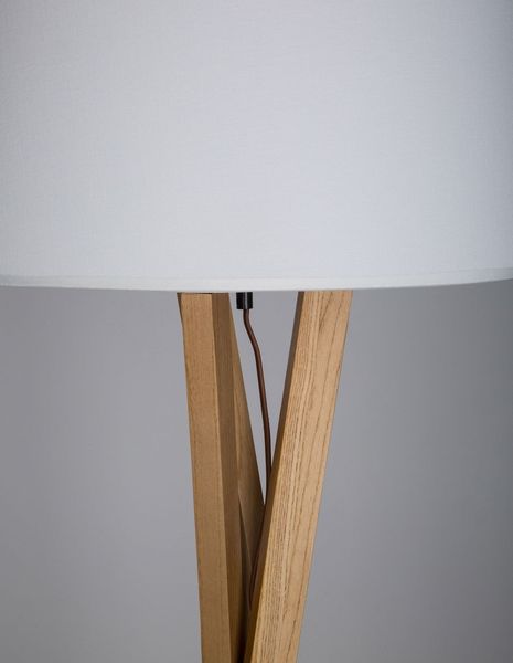 Nova Luce SALINO Stehlampe E27 Naturholz 160x50cm 9145061