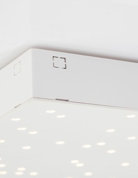 Nova Luce CIELO LED Deckenleuchte Weiß 8W Steuerbare Lichtfarbe 30x30x4cm dimmbar 9180381