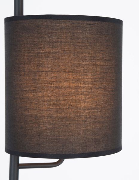 Nova Luce YAMA Stehlampe E27 Schwarz 176x20cm 9180522