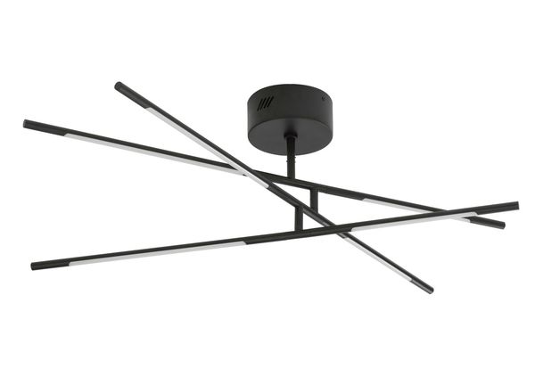 Nova Luce RACCIO LED Deckenleuchte Schwarz 32W Warmweiss 84x77x25,5cm dimmbar 9180761