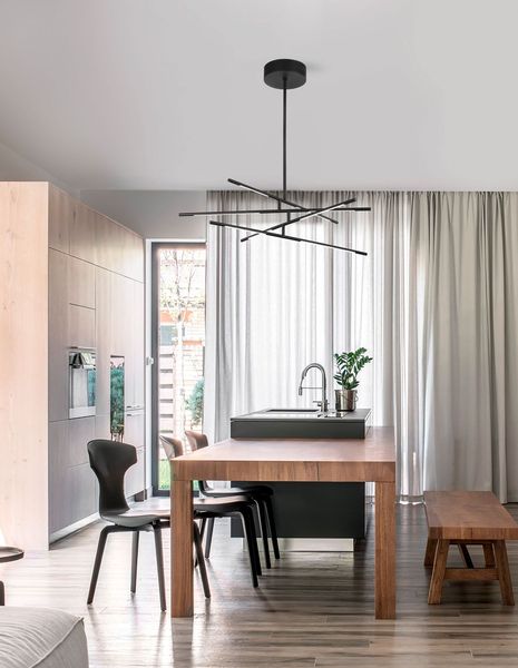 Nova Luce RACCIO LED Pendelleuchte Schwarz 48W Warmweiss 84x80x81cm dimmbar 9180780