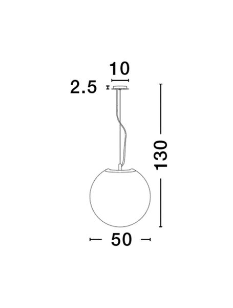Nova Luce NEVOSO Pendelleuchte E27 Weiß 130x50cm dimmbar 920423