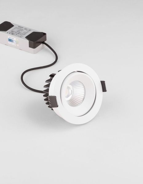Nova Luce BLADE LED Einbauspots Weiß 12W IP65 Warmweiss 9x9x4,7cm 9232117