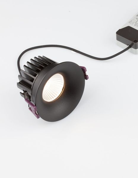 Nova Luce BLADE LED Einbauspots Schwarz 12W IP65 Warmweiss 8,5x8,5x5,4cm 9232120