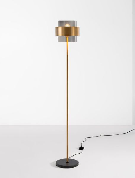 Nova Luce SIANNA Stehlampe E27 Gold 154x25cm 9236410