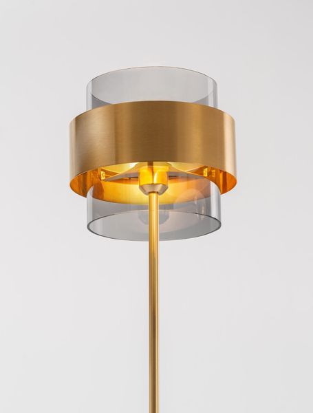 Nova Luce SIANNA Stehlampe E27 Gold 154x25cm 9236410