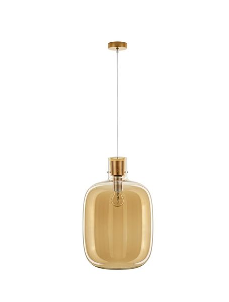 Nova Luce CINZIA Pendelleuchte E27 Gold Champagner 198x30cm dimmbar 9236640