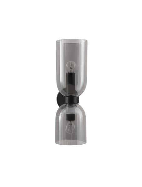 Nova Luce PALMER Wandleuchte E14 2-fach Schwarz 11,5x16,5x37,5cm dimmbar 9241110