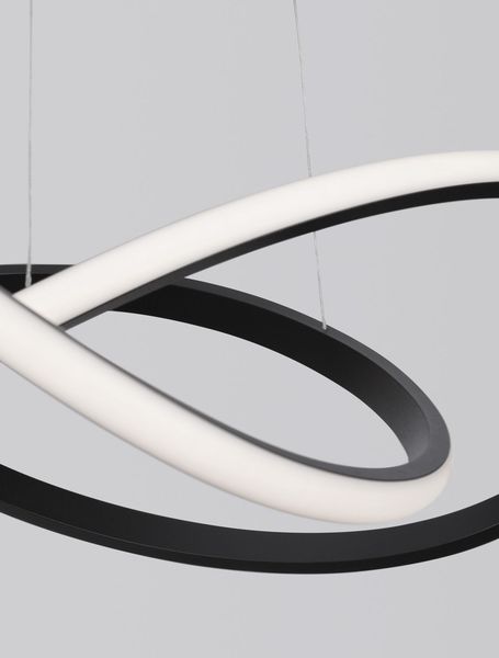 Nova Luce AMARA LED Pendelleuchte Schwarz 28W Warmweiss 120x56cm 9248107