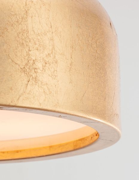 Nova Luce PERLETO Deckenleuchte E27 Blattgold 13x35cm dimmbar 926811